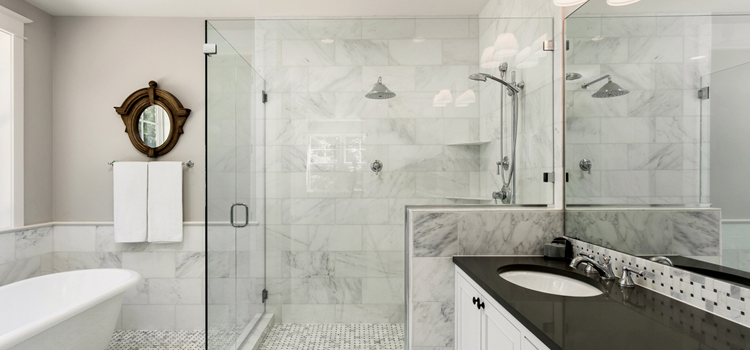 bathroom shower door installation in Sierra Madre